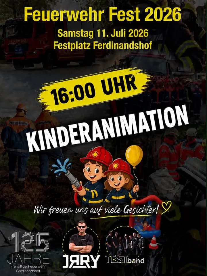 Kinderanimation beim Feuerwehr Fest 2026!